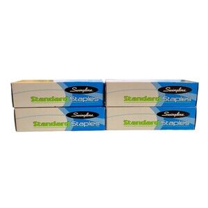 Lot 4 Boxes Swingline Standard Staples 5000 Per Box Office Supply 35108